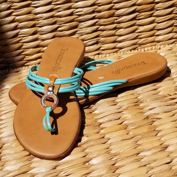 Toscanella Shoes - Turquoise Toscanella sandals